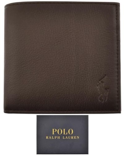 Ralph Lauren Billfold Leather Wallet - Brown