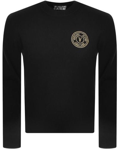 Versace Couture Knit Sweater - Black