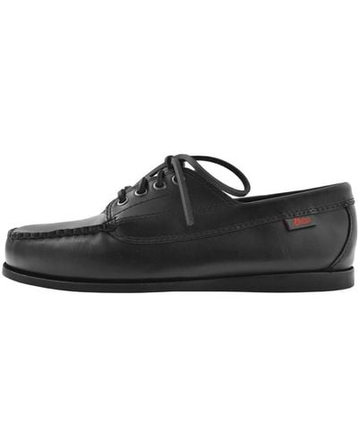 G.H. Bass & Co. Camp Moc Jackman Pull Up Shoes - Black