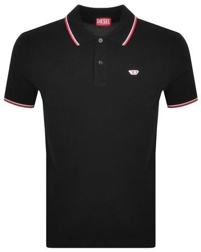 DIESEL T Smith D Polo T Shirt - Black
