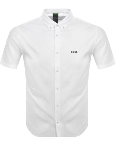 BOSS Boss Motion S Short Sleeved Shirt - White