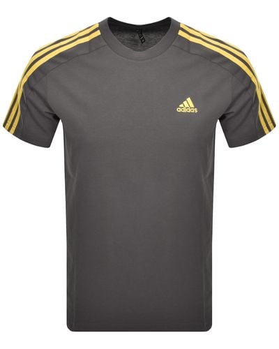 adidas Originals Adidas Sportswear 3 Stripes T Shirt - Gray