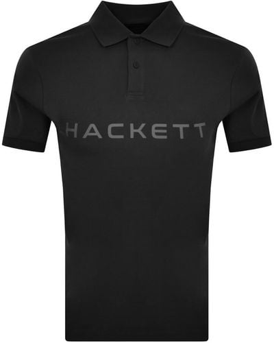Hackett Heritage Polo T Shirt - Black