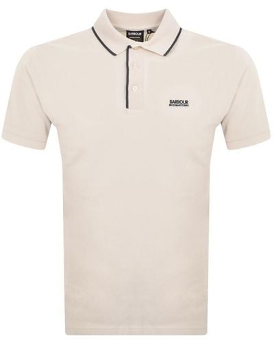 Barbour Moor Polo T Shirt - Natural