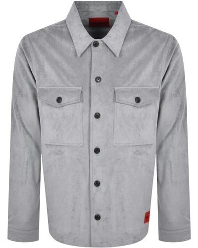 HUGO Erato Overshirt Jacket - Gray