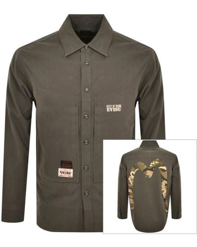 Evisu Long Sleeve Shirt Gray