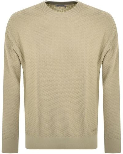 Calvin Klein Textured Knited Sweater - Natural
