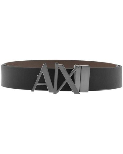 Armani Exchange Reversible Belt Brown - Black