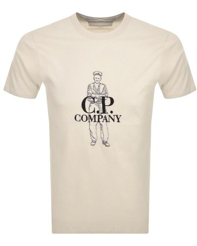 C.P. Company Cp Company Jersey Sailor T Shirt - Natural