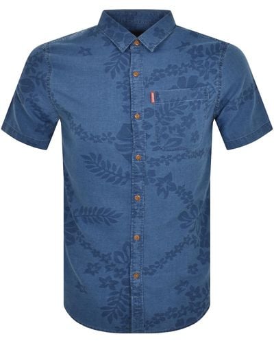 Superdry Short Sleeved Loom Shirt - Blue