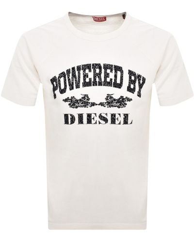 DIESEL T Rust T Shirt - White