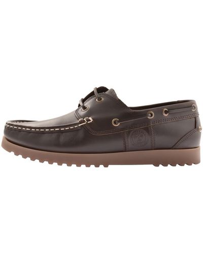 Barbour Leather Seeker Shoes - Brown