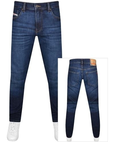 DIESEL D Strukt Slim Fit Dark Wash Jeans - Blue