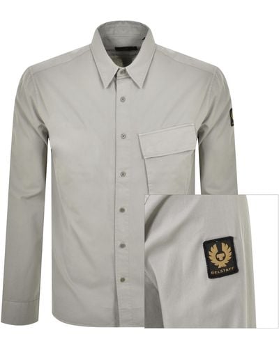 Belstaff Scale Long Sleeved Shirt - Gray