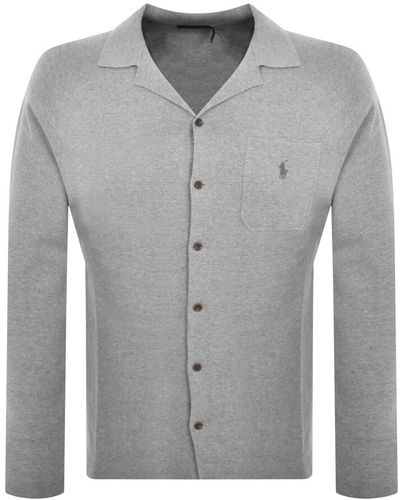 Ralph Lauren Long Sleeve Logo Shirt - Gray