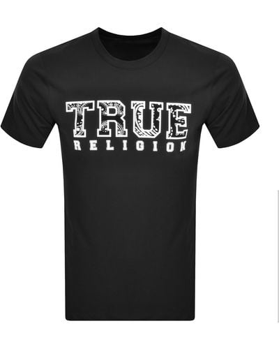 True Religion Logo T Shirt - Black