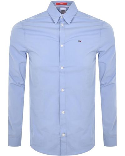 Tommy Hilfiger Long Sleeved Shirt - Blue