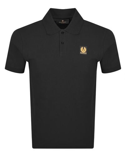 Belstaff Logo Polo T Shirt - Black