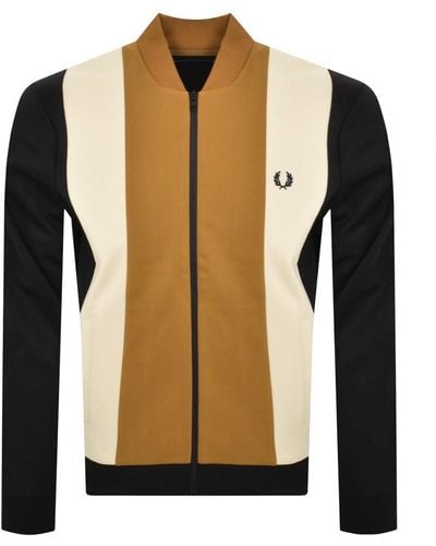 Fred Perry Color Block Track Top - Black