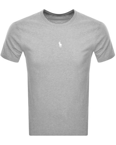 Ralph Lauren Crew Neck Logo T Shirt - Gray