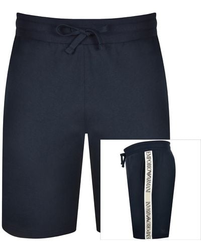 Armani Emporio Lounge Bermuda Shorts - Blue