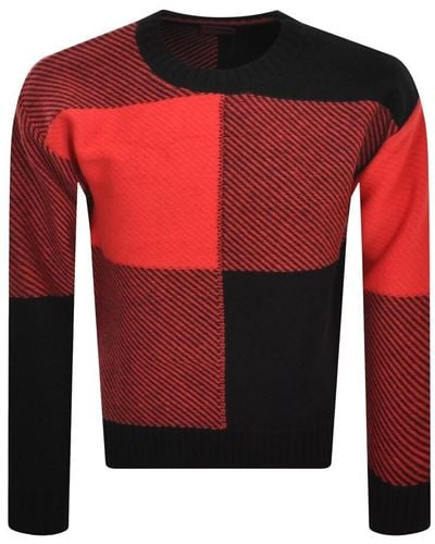 HUGO Sheckar Knit Sweater - Red