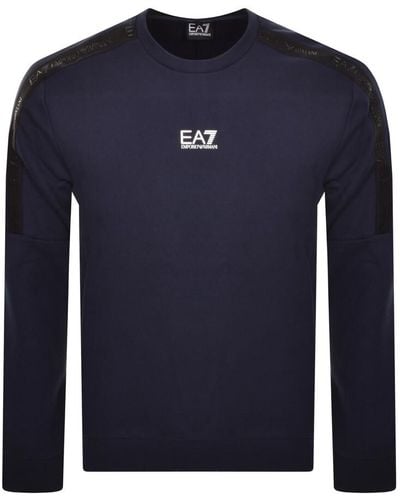 EA7 Emporio Armani Logo Sweatshirt - Blue