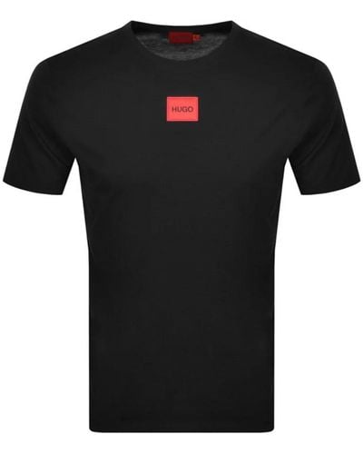 HUGO Diragolino T Shirt - Black