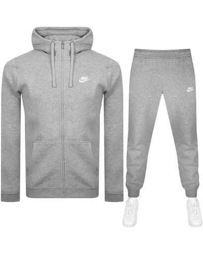 Nike Standard Fit Logo Tracksuit - Grey