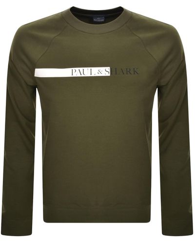 Paul & Shark Paul And Shark Logo Sweatshirt - Green