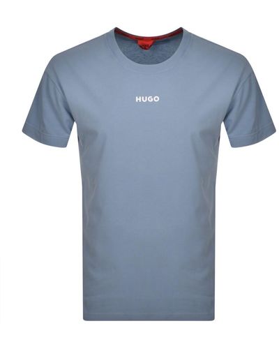 HUGO Loungewear Linked T Shirt - Blue