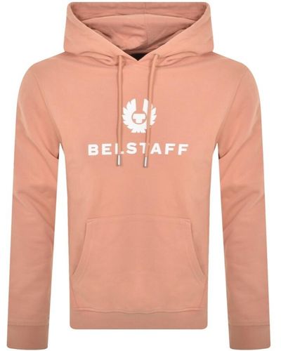 Belstaff Signature Logo Hoodie - Pink