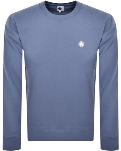 Pretty Green Cascade Logo Sweatshirt - Blue