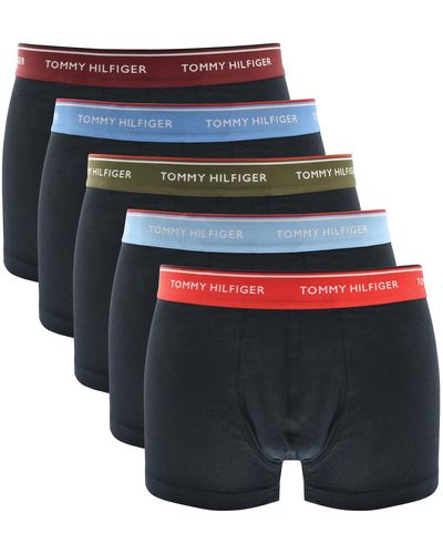 Tommy Hilfiger Underwear 5 Pack Trunks - Blue