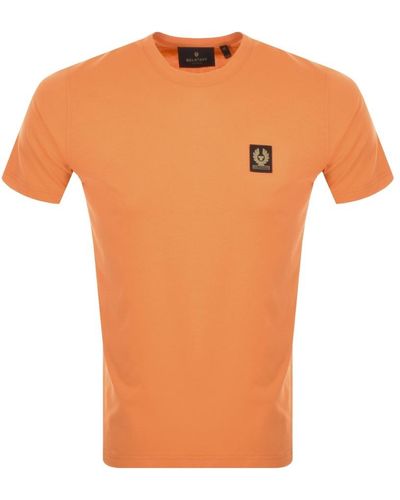Belstaff Logo T Shirt - Orange