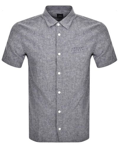 Armani Exchange Short Sleeved Shirt - Grey