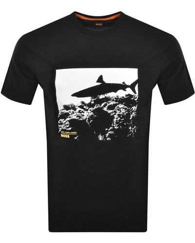 BOSS Boss Sea Horse T Shirt - Black