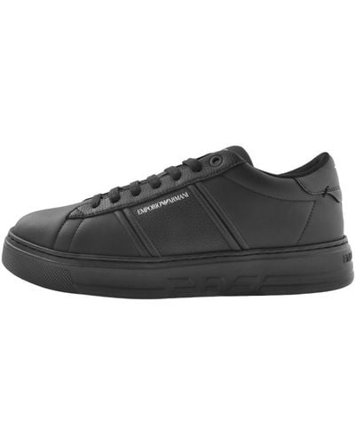 Armani Emporio Logo Sneakers - Black