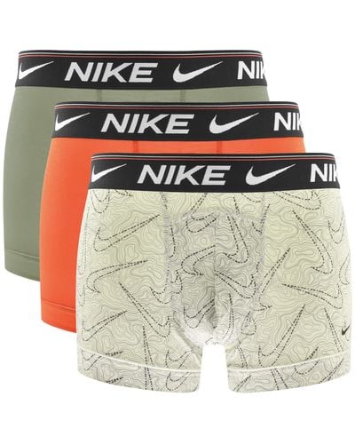 Nike Logo 3 Pack Trunks - Orange