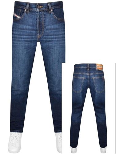 DIESEL D Fining Mid Wash Jeans - Blue