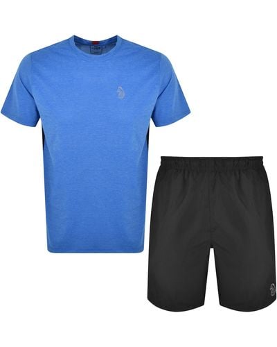 Luke 1977 24 7 T Shirt And Short Set - Blue