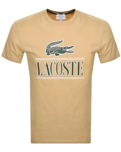 Lacoste Logo T Shirt - Natural