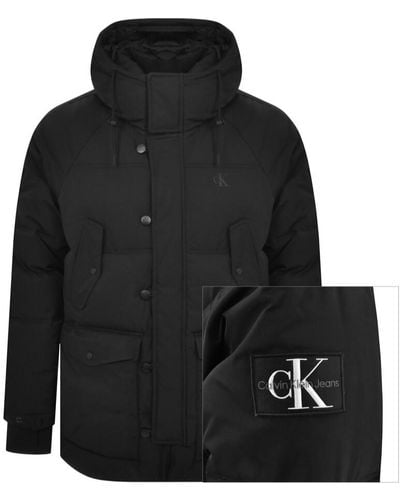 Calvin Klein Jeans Technical Parka Jacket - Black