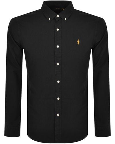 Ralph Lauren Stripe Slim Fit Shirt - Black