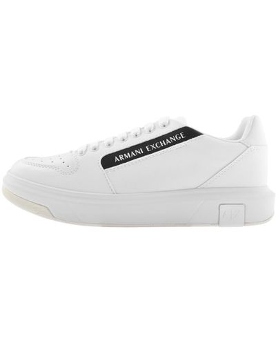 Armani Exchange Logo Sneakers - White