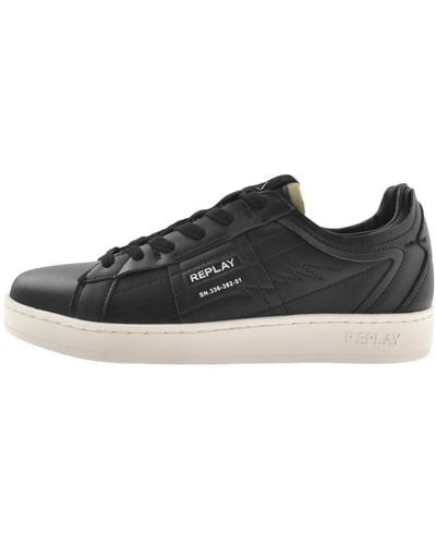 Replay Smash Lay New Trainers - Black