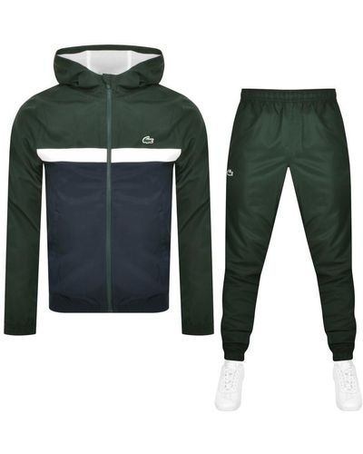 Lacoste Full Zip Hooded Tracksuit - Green
