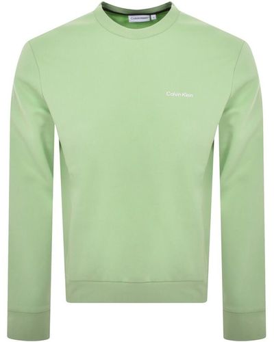 Calvin Klein Micro Logo Repreve Sweatshirt - Green