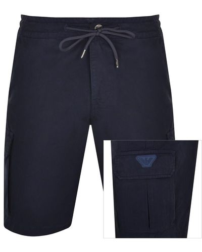 Armani Emporio Cargo Bermuda Shorts - Blue