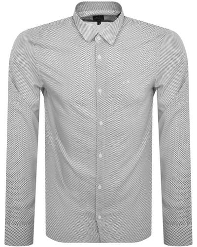 Armani Exchange Long Sleeve Shirt - Gray